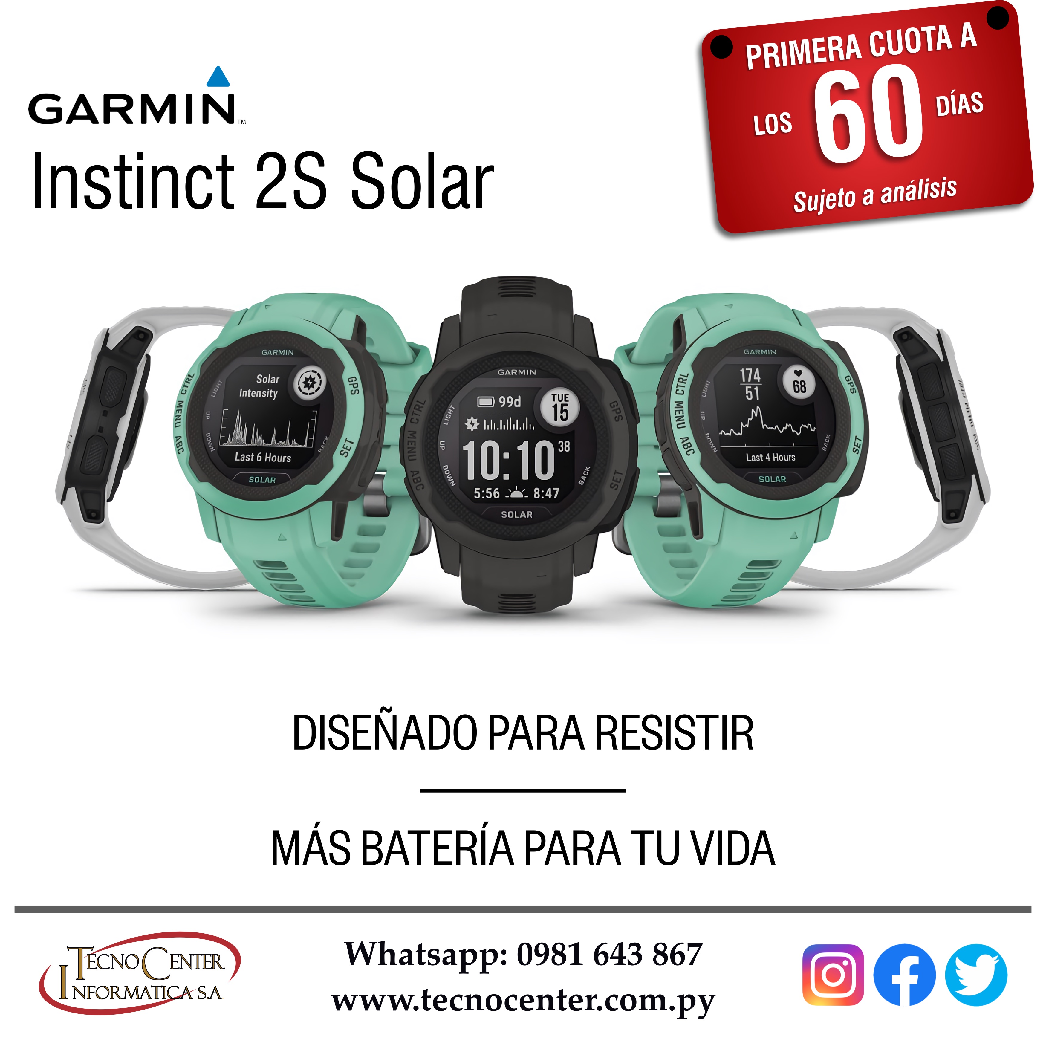 Smartwatch Garmin Instinct 2S Solar